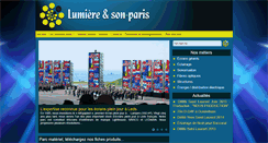 Desktop Screenshot of lumiereetson-paris.fr