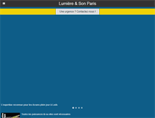 Tablet Screenshot of lumiereetson-paris.fr